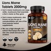 Lions Mane Mushroom 2000mg - 180 High Strength Vegan Tablets