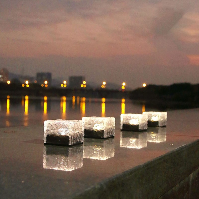 Alvinlite Solar Ground Lights for Outside, Paver Lights Waterproof Landscape