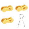 Bicycle Chain (Golden Yellow), 3 Chain Fasteners and Removal Tool,