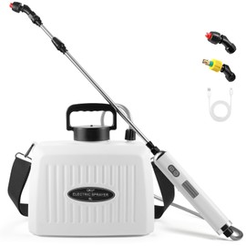 UTAWO Electric Sprayer, Battery Powered Sprayer 6L/1.6 Gallon, with 3-Adjustable Nozzles, Retractable Wand, Rechargeable Handle & Adjustable Shoulder Strap, Suitable for Garden, Lawn & Cleaning.