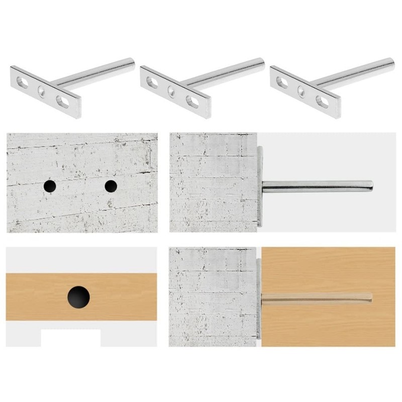 1 Pair of Floating Shelf Brackets for Wall Board, Floating