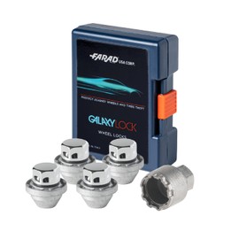 OMAC Wheel Lock Kit for GMC Canyon M14X1.5 Nut Chromed 4Locks & 1Key