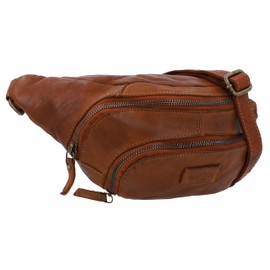 Gusti Belt Bag Leather Sverre Belt Bag Bum Bag Festival Bag Waist Bag Vintage Leather, Cognac, Retro