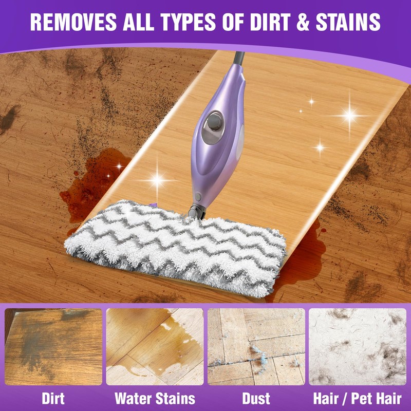 S3501 S3601 Steam Mop Replacement Pads Compatible with Shark Steam