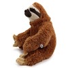 Mabuso Sloth Cuddly Toy Brown Sitting Plush Toy - Cuddly