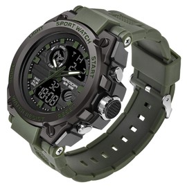 Men's Military Watch Outdoor Sports Electronic Watch Tactical Army Wristwatch LED Stopwatch Waterproof Digital Analog Watches