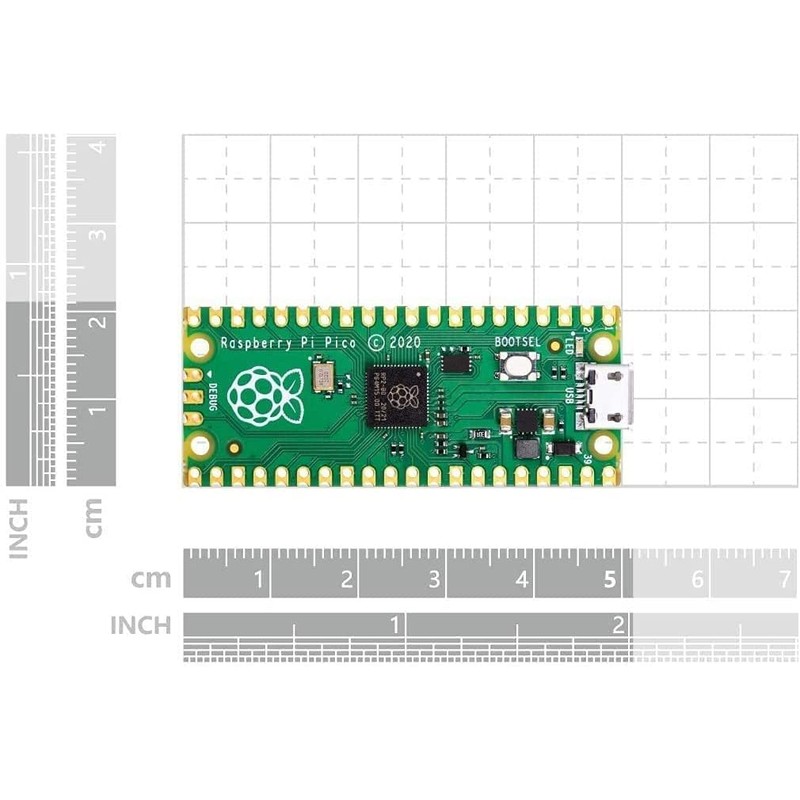 DUBEUYEW Raspberry Pi Pico Flexible Microcontroller Card Based on Raspberry