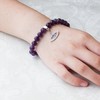 Philip Jones Amethyst Gemstone Bracelet with Evil Eye Charm Created