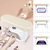Nail Arm Rest Hand Cushion, RISVOWO PU Leather Hand Rest