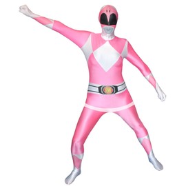 Morphsuits Men's Power Rangers Adult Sized Costume, Pink, XL UK