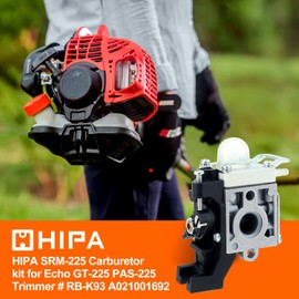 Hipa SRM 225 Carburetor for Echo SRM-225 PAS 225 GT225 GT-225 SRM225 PE225 PE-225 PAS225 PAS-225 SHC225 PPF225 Weedeater Trimmer Replace RB-K93 A021001690