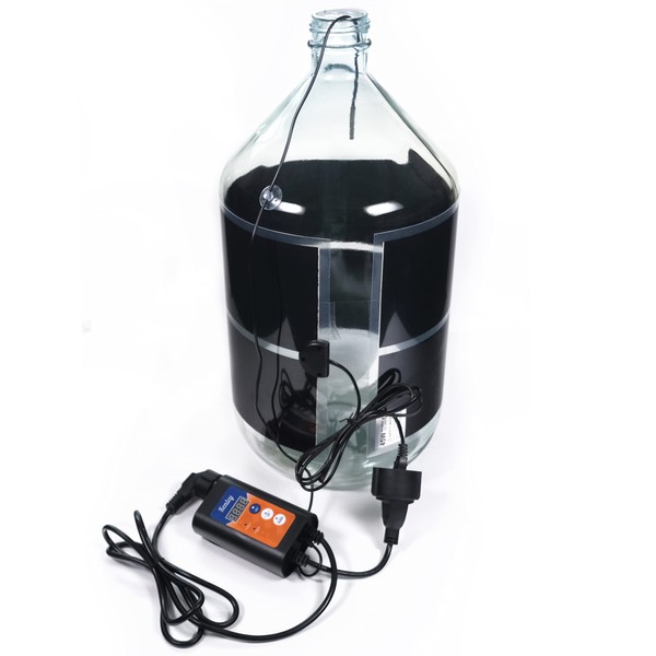 Fermentation Heater Carboy Warmer - Kombucha Heating Wrap with Thermostat for Temperature Control - Electric Heat Pad Belt for Home Fermenting & Brewing - Fits Most Fermenter Vessels 2 to 8 Gallons