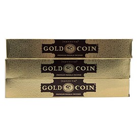 Nandita Gold Coin Premium Masala Incense Sticks - Pack of 3 (15 Gram Each)