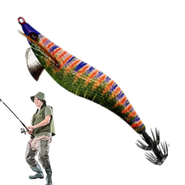 Squid Lure Glowing, Fishing Baits for Bass, Fluorescent Artificial Fishing