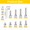 1000 Pcs M4 Countersunk Bolts and Nuts Set, Assorted Nuts