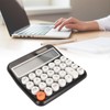 12 Digit Calculator Round Button LCD Display Calculator Detachable Auto