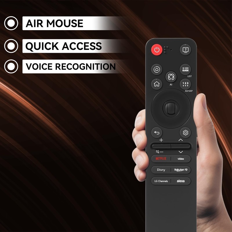 Fourmor Bluetooth Voice Remote MR25GA（AKB76046602） for LG 2019 to 2025