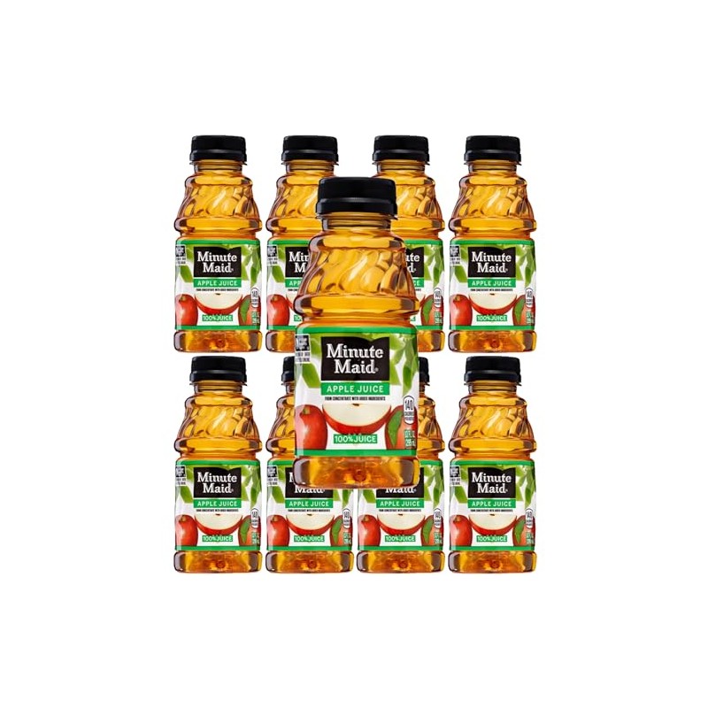 Minute Maid Fruit Juice, 10oz Bottles, Pack of 8 (Apple