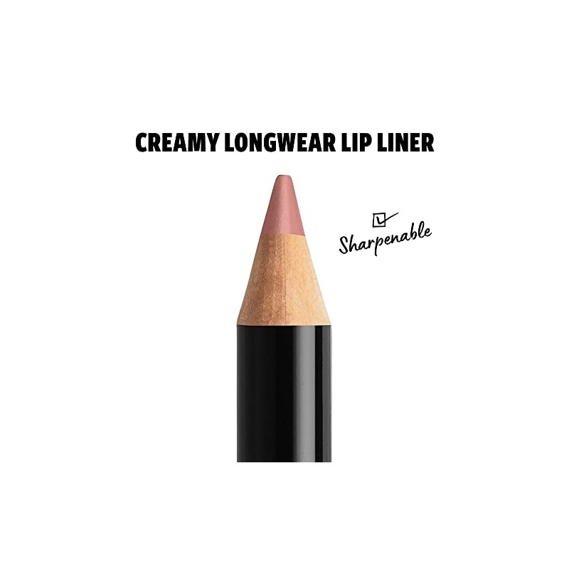 NYX PROFESSIONAL MAKEUP Slim Lip Pencil, Nude Pink, 0.04 Ounce