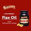 Barlean's Organic Oils Fresh Flax Oil Softgels, 100 Count Bottle