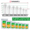 wananfu Size 00 Empty Capsules Vegetarian (100 Count) Bundle with