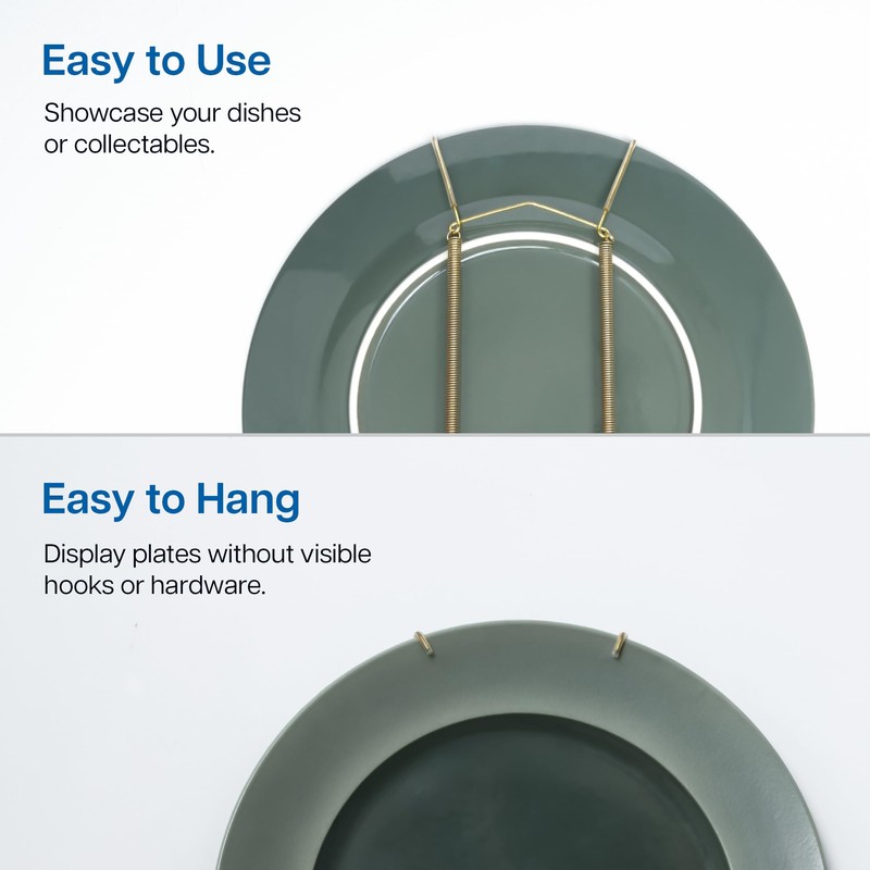 Invisible Plate Hangers for Wall | Decorative Dish Display Holders