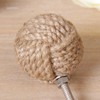 Set of Two Round Natural Jute Drawer Handles - Ideal
