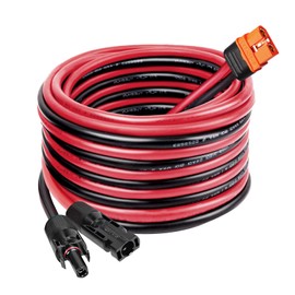 MOOKEERF 15FT Solar Panel to XT60i Adapter Connector XT60i-F Extension Cable for Portable Power Station Solar Generator