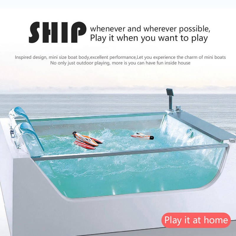 RC 2.4GHz Remote Control 4 Channel Mini Boat Racing Speedboat