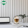 ADEPTNA Finest Large Pack of 2 Double Wall Glass Mugs