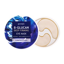 B-Glucan Deep Firming Eye Mask 60 Pieces (30pairs) - Mushroom Eye Patch, Soft Bamboo Sheet Mask, Skin Firming & Revitalizing, Madecassoside, Green Tea Leaf Extract, Beta Glucan, Witch Hazel Extract