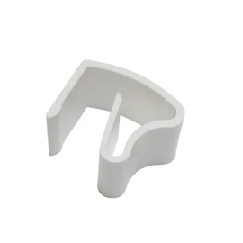 GARDINIA 2 x Universal Aluminium Venetian Blind Clamp Brackets Mounting Without Screws or Drilling Plastic White