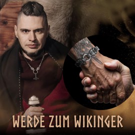 VIKING CRAFT Viking Necklace Men's Stainless Steel – 60 cm Viking Jewellery Chain Men – Viking Decoration, Viking Chain, Viking Gifts for Men Jewellery, LARP, Stainless Steel