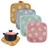 JEYORZY Set of 4 Cotton Pot Holders, 17 x 17