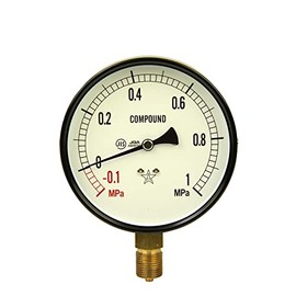 右下精器製造 汎用圧力計A100・G3/8 S41・+1×-0.1MPa