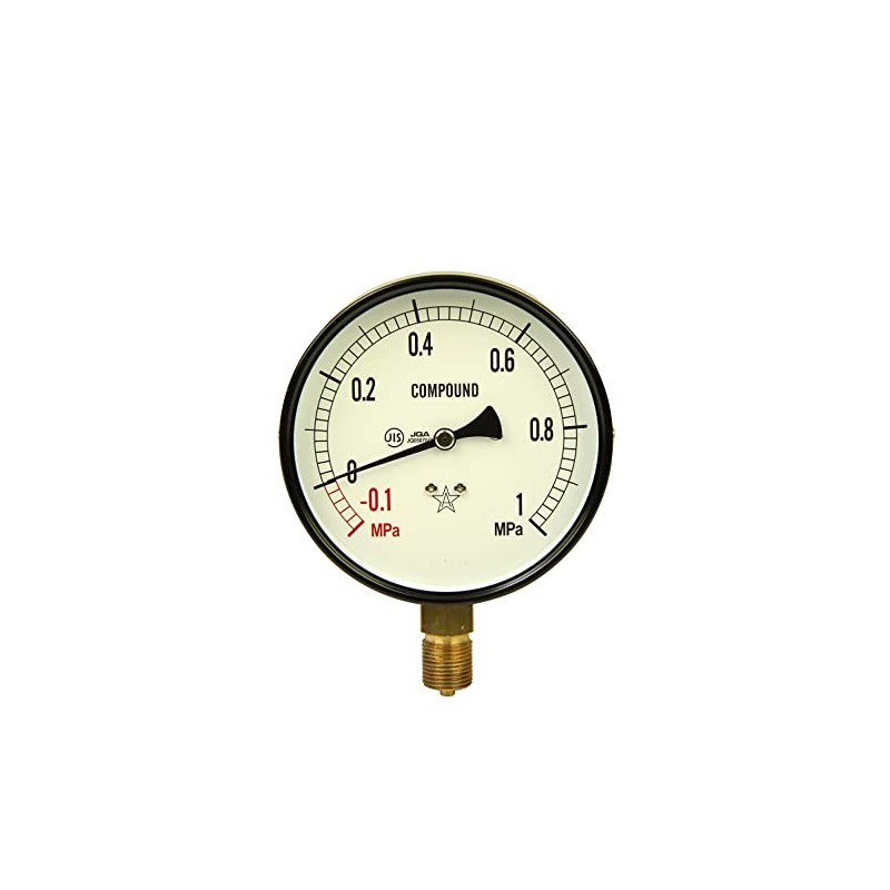 右下精器製造 汎用圧力計A100・G3/8 S41・+1×-0.1MPa