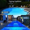 COOLWEST LED Pool Lighting, 72 W RGB Underwater Light, Multi