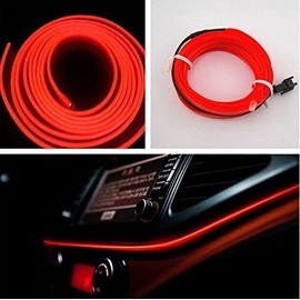 Red/Red Ambient Lighting 12 V Inverter/Adapter Light Strip Strip Lighting Interior Lighting 3 Metres hallenwerk