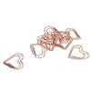 100Pcs Paper Clips Rose Gold Unique Shape Electroplating Process Lightweight