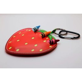 Strawberry Crayon Pockets (Kids Crayon Organizer for Car, Restaurants, and...