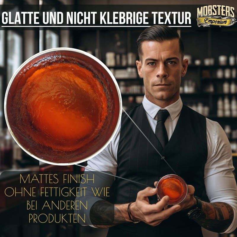 Mobsters Hair Pomade Water Based Matt Hair Wax, 140 ml