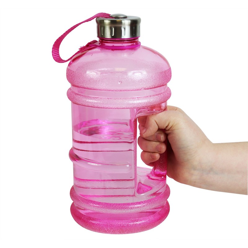 Large Drinking Bottle Sports Water Bottle 2.2L with Easy Carry