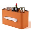 GORESE Tissue Box, Leather Rectangular Cosmetic Tissue Box, Paper Tissue