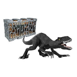 FLYPOP'S - Cage - Dinosaur - 033068 - Green or Black - Plastic - 25 cm - Ages 3+