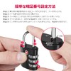 ZHEGE TSA Lock 2 Pieces and Elastic Wire (Total Length