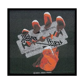 Judas Priest British Steel Unisex Patch Standard 100% Polyester Undefiniert Band-Merch, Bands