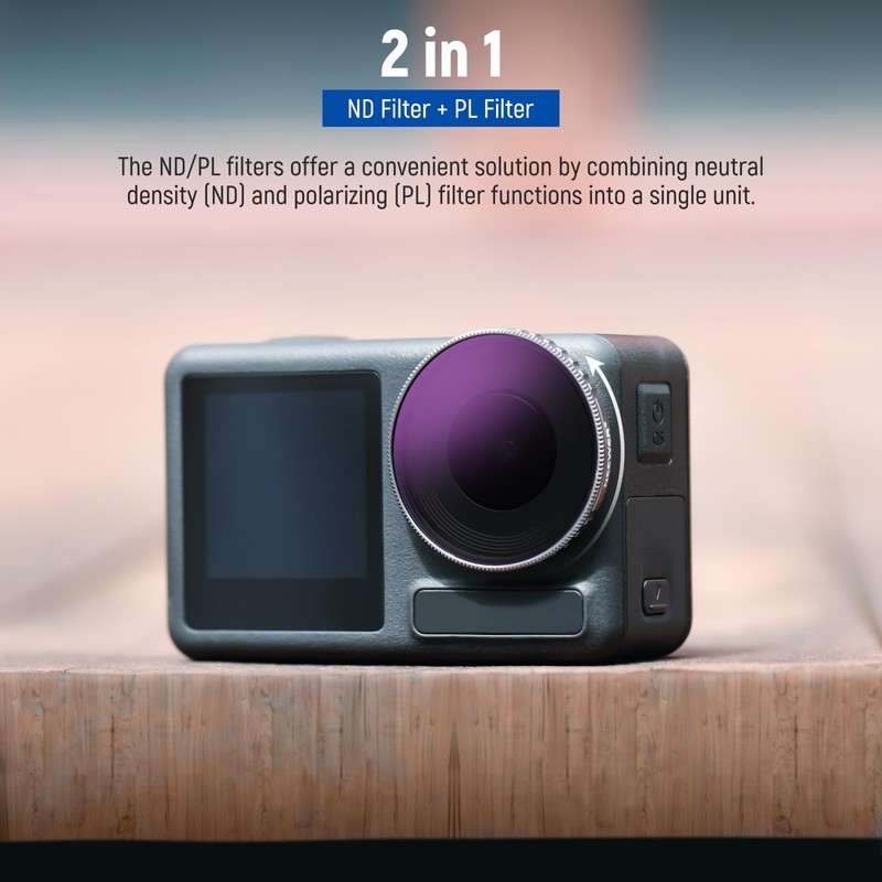 NEEWER ND Filter Set Compatible with DJI Osmo Action 4,