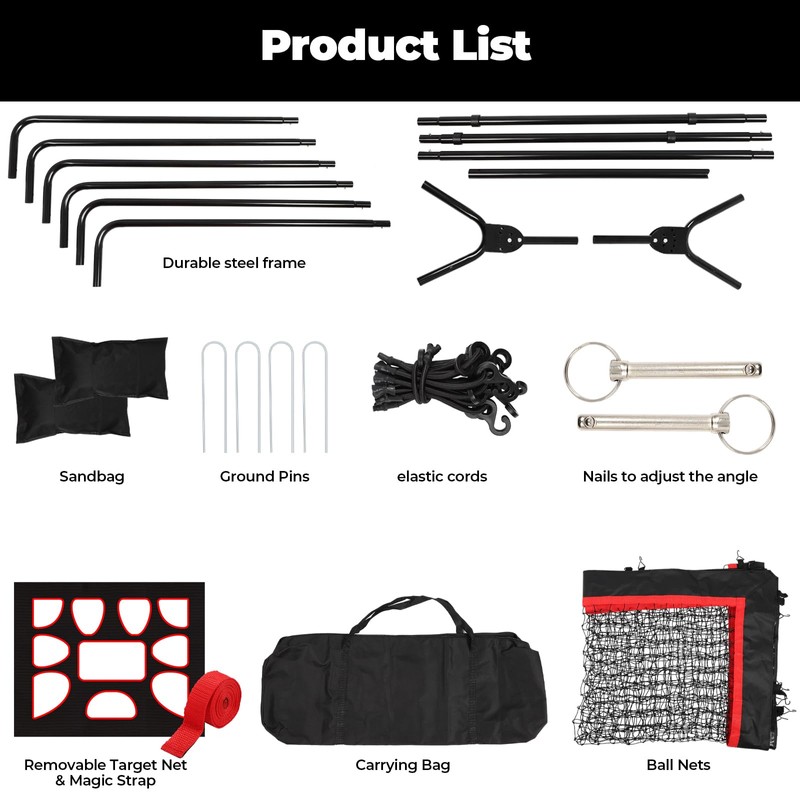 Lacrosse Rebounder for Backyard 4x7 ft Lacrosse Bounce Back Net