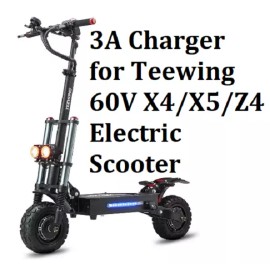 coming data 🔥AC Adapter 3A fast battery Charger For Teewing 60v x4 / x5 / z4 / s10 scooter