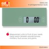 Eat Smart Eat Smart 11lb Food Kitchen Glass Scale, Green